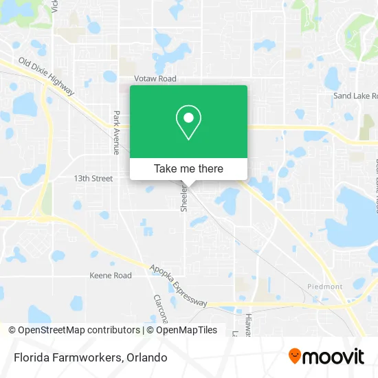 Mapa de Florida Farmworkers