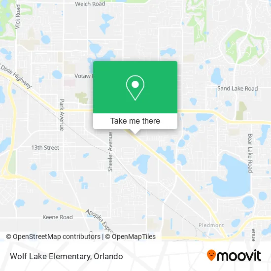 Mapa de Wolf Lake Elementary