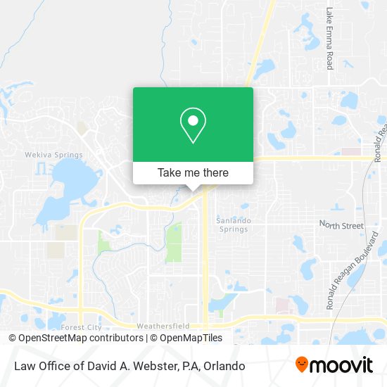 Law Office of David A. Webster, P.A map