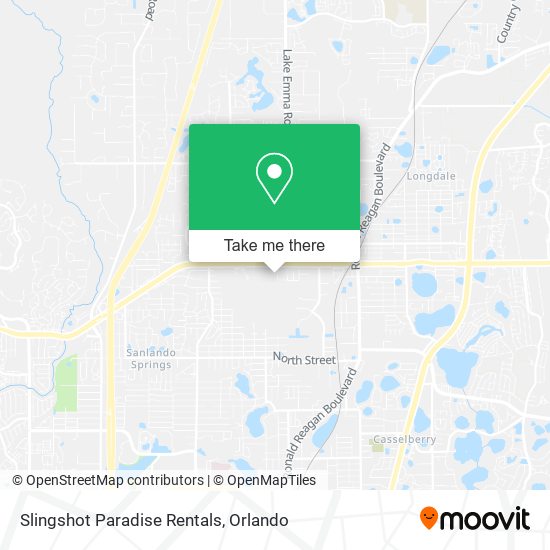 Mapa de Slingshot Paradise Rentals