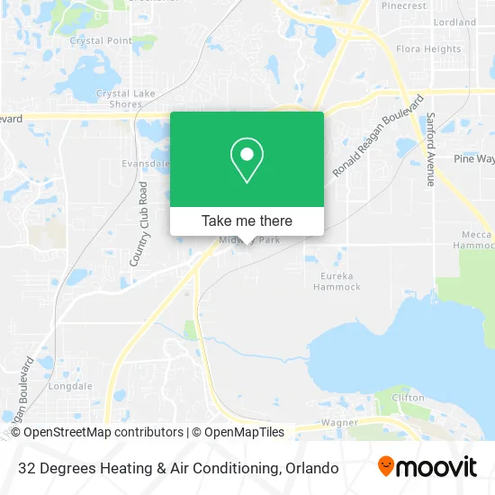 Mapa de 32 Degrees Heating & Air Conditioning