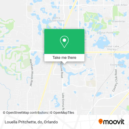 Louella Pritchette, do map