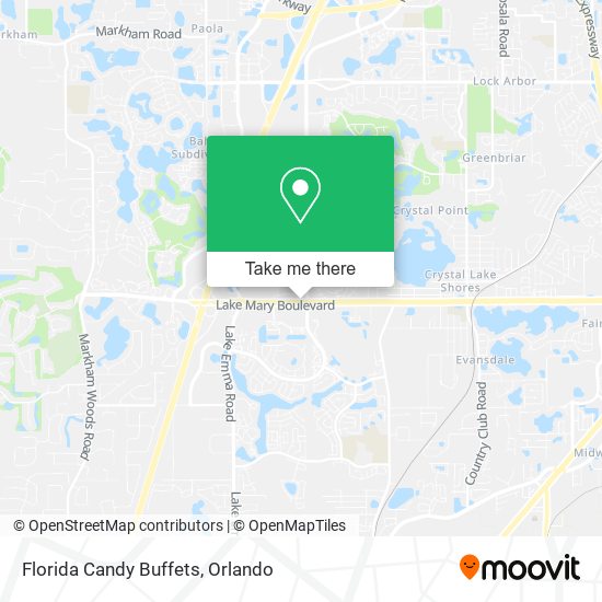 Florida Candy Buffets map