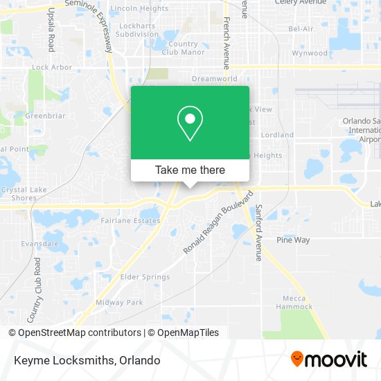 Mapa de Keyme Locksmiths