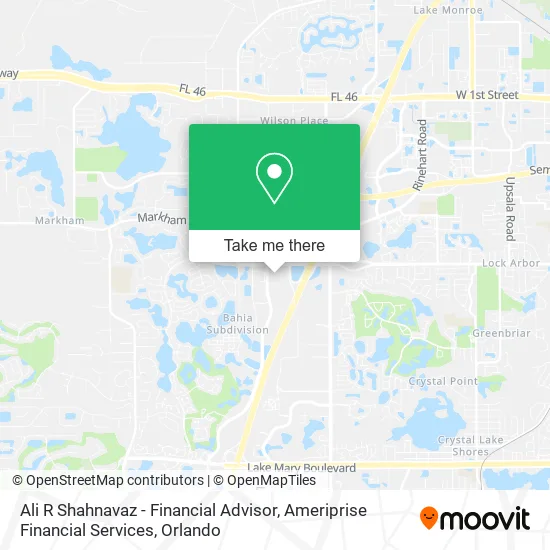 Ali R Shahnavaz - Financial Advisor, Ameriprise Financial Services map