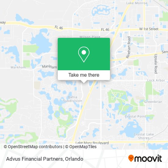 Mapa de Advus Financial Partners