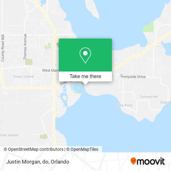 Mapa de Justin Morgan, do