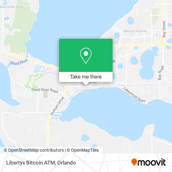 Mapa de Libertyx Bitcoin ATM