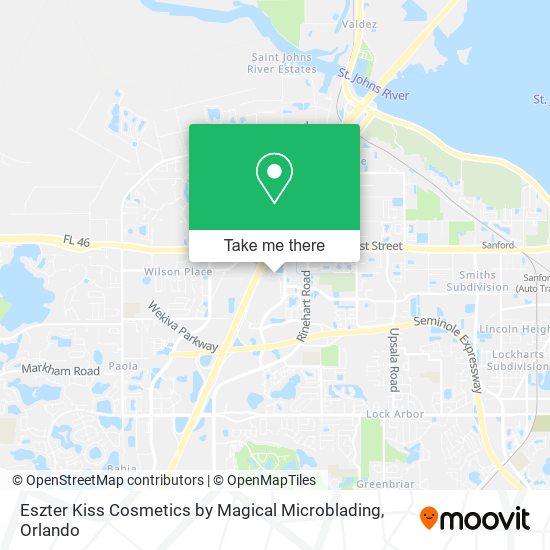 Eszter Kiss Cosmetics by Magical Microblading map