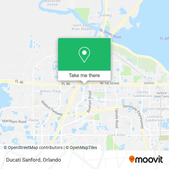 Mapa de Ducati Sanford