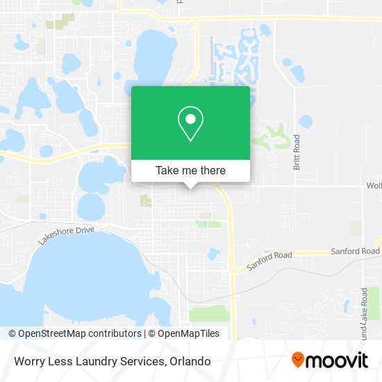 Worry Less Laundry Services map