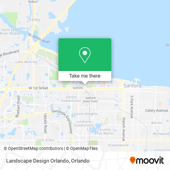 Landscape Design Orlando map