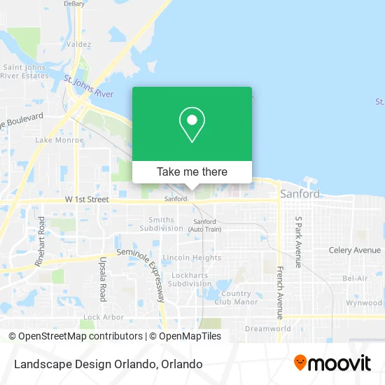 Landscape Design Orlando map