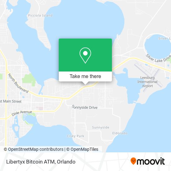 Mapa de Libertyx Bitcoin ATM