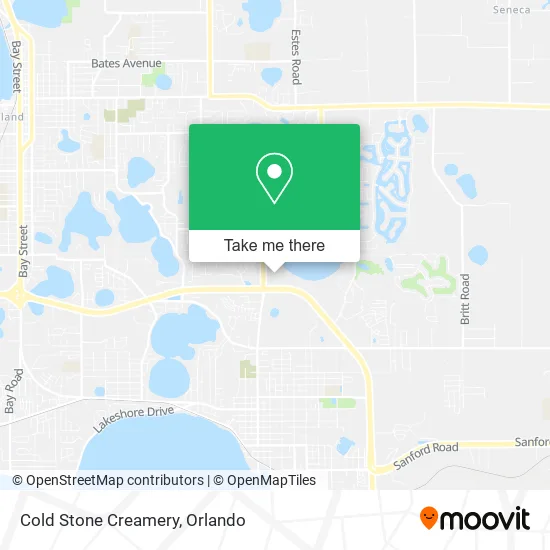 Cold Stone Creamery map