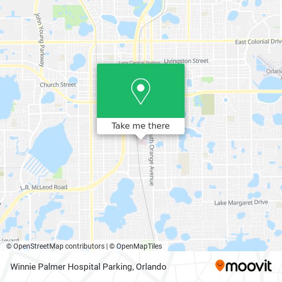 Winnie Palmer Hospital Parking map