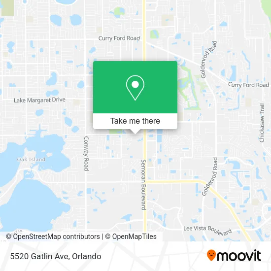 Mapa de 5520 Gatlin Ave