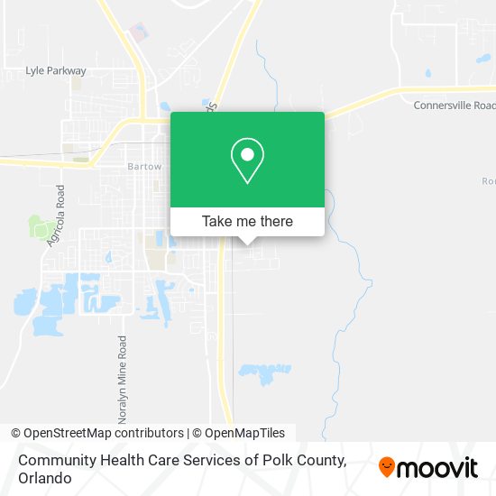 Community Health Care Services of Polk County map