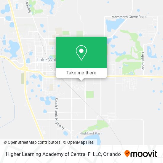 Mapa de Higher Learning Academy of Central Fl LLC