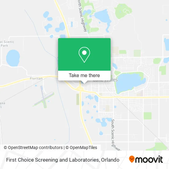 Mapa de First Choice Screening and Laboratories