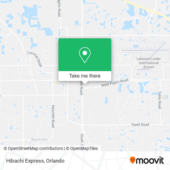 Hibachi Express map