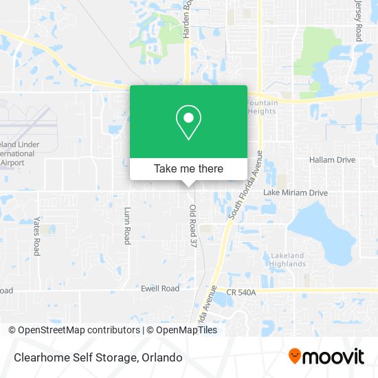 Mapa de Clearhome Self Storage