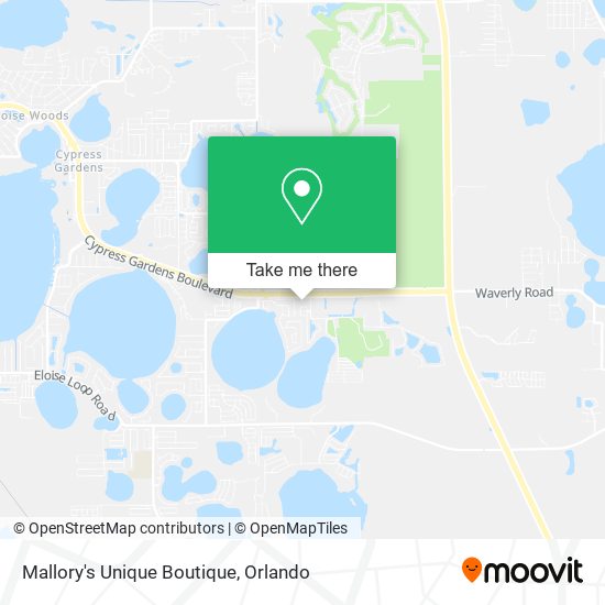 Mallory's Unique Boutique map