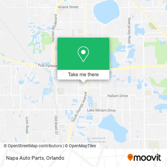 Napa Auto Parts map