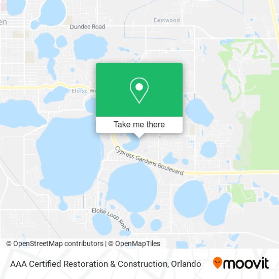 Mapa de AAA Certified Restoration & Construction