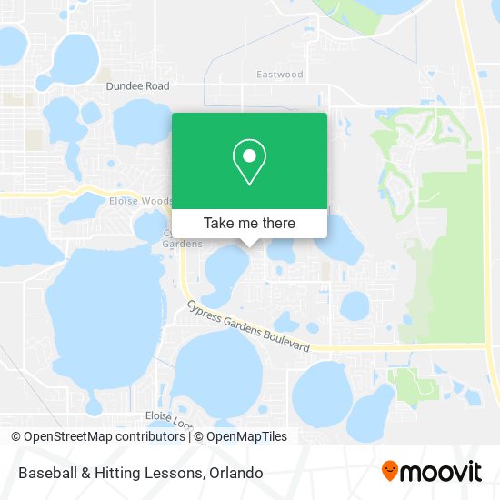 Baseball & Hitting Lessons map