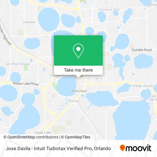 Mapa de Jose Davila - Intuit Turbotax Verified Pro