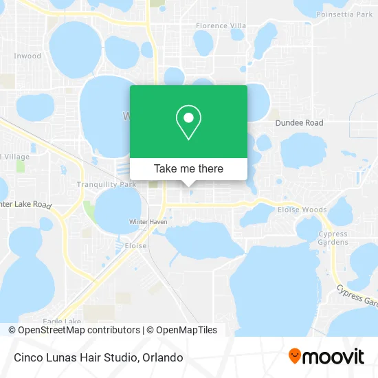 Mapa de Cinco Lunas Hair Studio