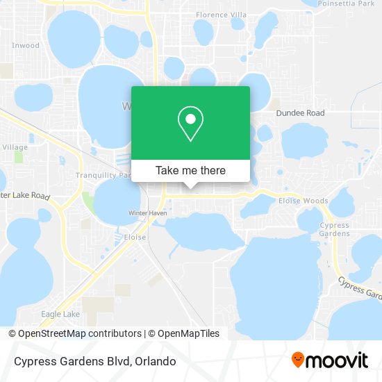 Cypress Gardens Blvd map