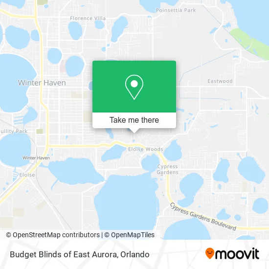 Mapa de Budget Blinds of East Aurora