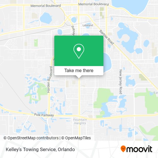 Mapa de Kelley's Towing Service