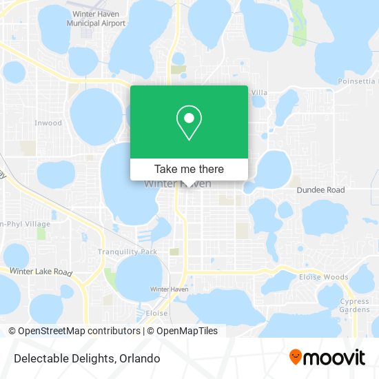 Delectable Delights map