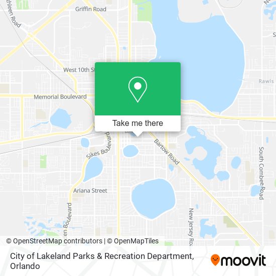City of Lakeland Parks & Recreation Department map