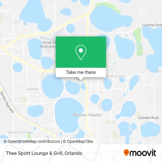 Mapa de Thee Spott Lounge & Grill