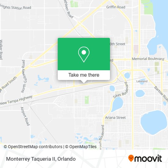 Mapa de Monterrey Taqueria II