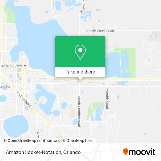 Mapa de Amazon Locker-Notation