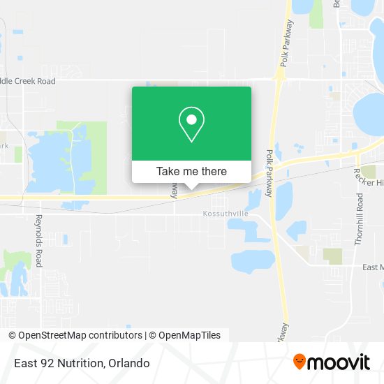 East 92 Nutrition map