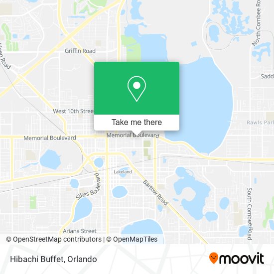 Mapa de Hibachi Buffet