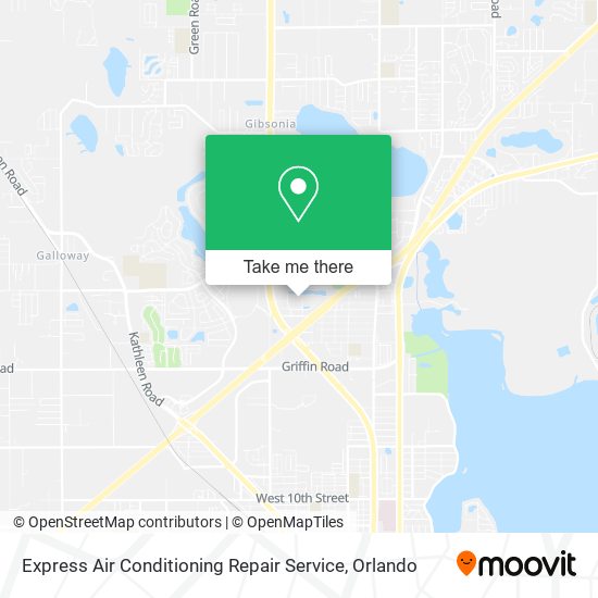 Express Air Conditioning Repair Service map