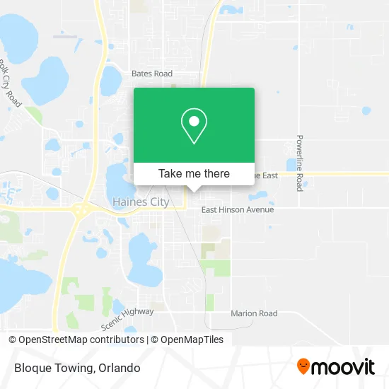 Bloque Towing map