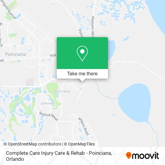 Mapa de Complete Care Injury Care & Rehab - Poinciana