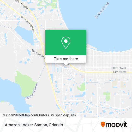 Mapa de Amazon Locker-Samba