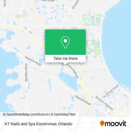 KT Nails and Spa Kissimmee map