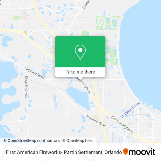 First American Fireworks- Partin Settlement map