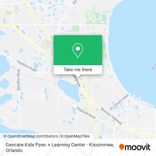 Gencare Kids Ppec + Learning Center - Kissimmee map