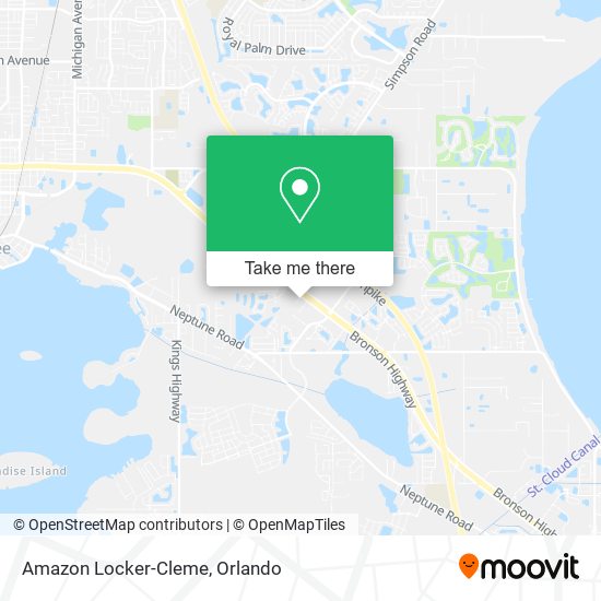 Amazon Locker-Cleme map